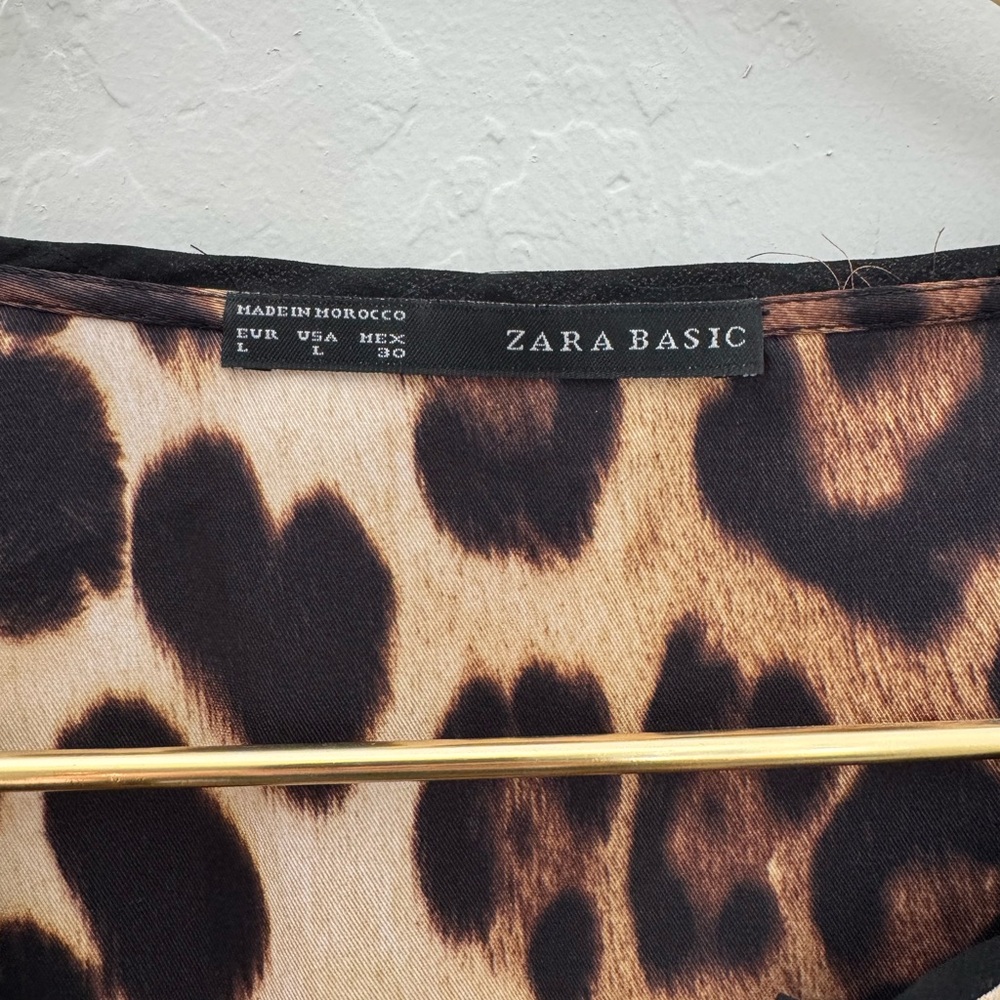 Zara Basic Animal Print Dress - image 3